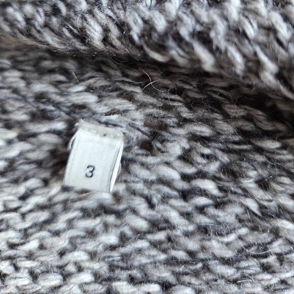 SANDRO PARIS Stunning Single Closure Marled Long Cardigan - Picture 11 of 13